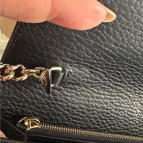 Gucci interlocking G wallet on chain in black grain leather - Picture 7 of 16